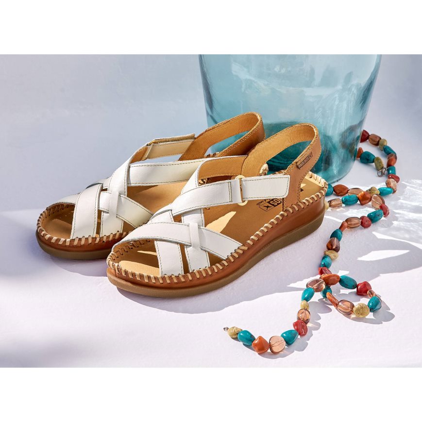 Women's Pikolinos CADAQUES Sandals White | NZ Q83502Q